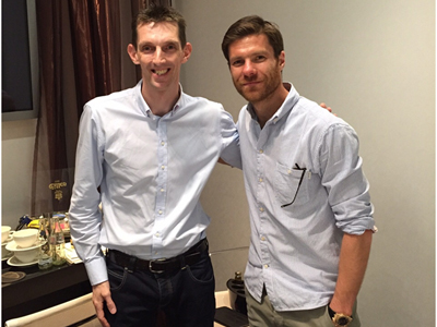 Xabi with David