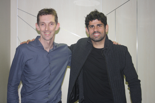 Diego Costa with Exclusive Memorabilia