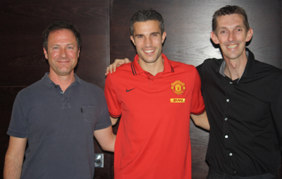 Robin van Persie with Exclusive Memorabilia