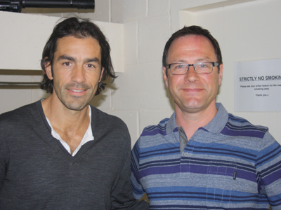 Robert Pires with EM Director Tom Rollett