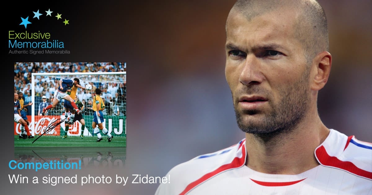 Win a signed Zidane photo